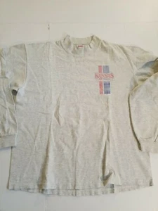 vintage kansas jayhawks Long Sleeve Shirt 1990s Nos Salesman sample Size Large  - Picture 1 of 12