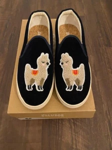 Nuevos zapatos de terciopelo con llama para mujer Soludos; para mujer (talla 5) - Imagen 1 de 3