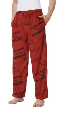 New NWT Arkansas Razorbacks Fleece Pajama Pants Pjs Mens Size M Medium Cover