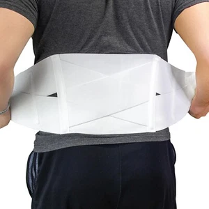 dj Orthopedics White CrissCross Back Lumbar Support Large EUC FREE SHIP - Picture 1 of 4