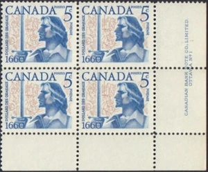 HISTORY - BATTLE OF LONG SAULT = Canada 1960 #390 MNH LR BLOCK of 4 PLATE #1 - Picture 1 of 1