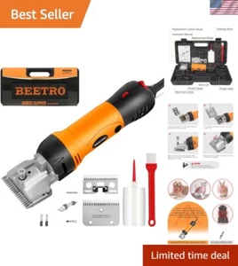 Tijeras eléctricas de alta resistencia para caballos con 2 juegos de cuchillas - perfectas para ganado y ponis - Imagen 1 de 10