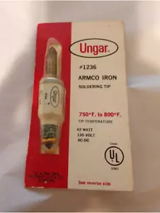 Ungar #1236 Armco punta per saldatura in ferro 37 1/2 - 44 Watt - Foto 1 di 1