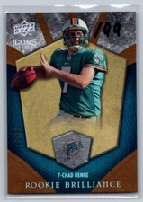 2008 Upper Deck Rookie Premiere Box Set Chad Henne Miami Dolphins #7