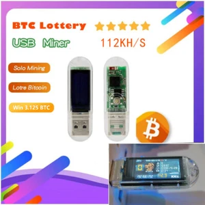 NUEVO Solo Lottery NerdMiner 112KH/S Bitcoin Crypto Miner USB T-Dongle S3 con LCD - Imagen 1 de 4