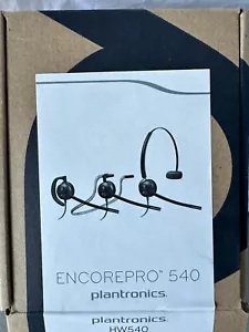 Plantronics Encorepro 540 HW540 monoaural Over the Head-Head-Headset - Bild 1 von 2