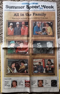 Summer Speed Week Newspaper Vintage Nascar 1994 - Picture 1 of 4