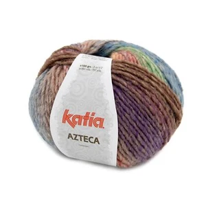 AZTECA von Katia - LILA/VERDE/NARANJA/MARRÓN (7876) - 100 g / ca. 180 m Wolle - Bild 1 von 5