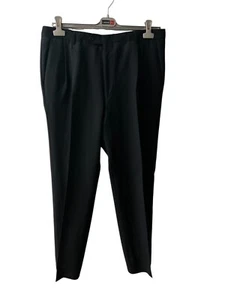 Timeless Vintage Men's Pleated black wool Dress Trousers | Size EU 54 - Picture 1 of 10