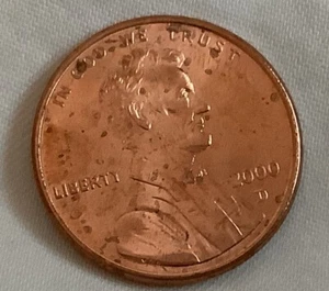 2000 D Lincoln Cent - Uncirculated - Picture 1 of 2