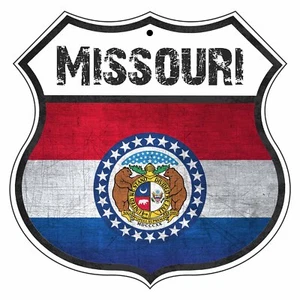 Letrero de aluminio Missouri Country Flag decoración garaje carretera regalo escudo Missouri - Imagen 1 de 1