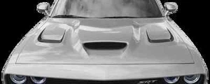Hood Vent Accent Stripe Vinyl Graphic Decal for Challenger SRT Hellcat 2015 & Up - Foto 1 di 1