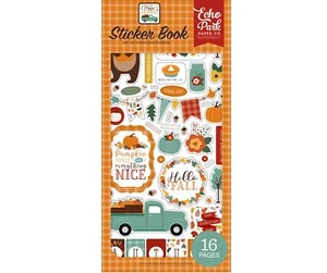 Echo Park Paper HAPPY FALL Scrapbook Sticker Book - Picture 1 of 2
