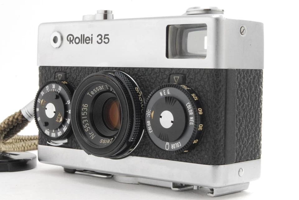 Meter Works [NEAR MINT] Rollei 35 Tessar Silver 40mm f3.5 Film Camera JAPAN #524 - Image 1 of 4