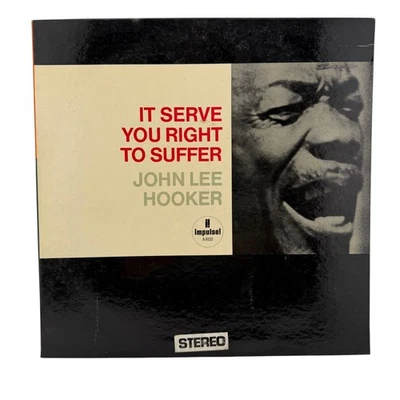 John Lee Hooker - It Serve You Right To Suffer LP Record Original 1966 Impulse! - Image 1 of 4