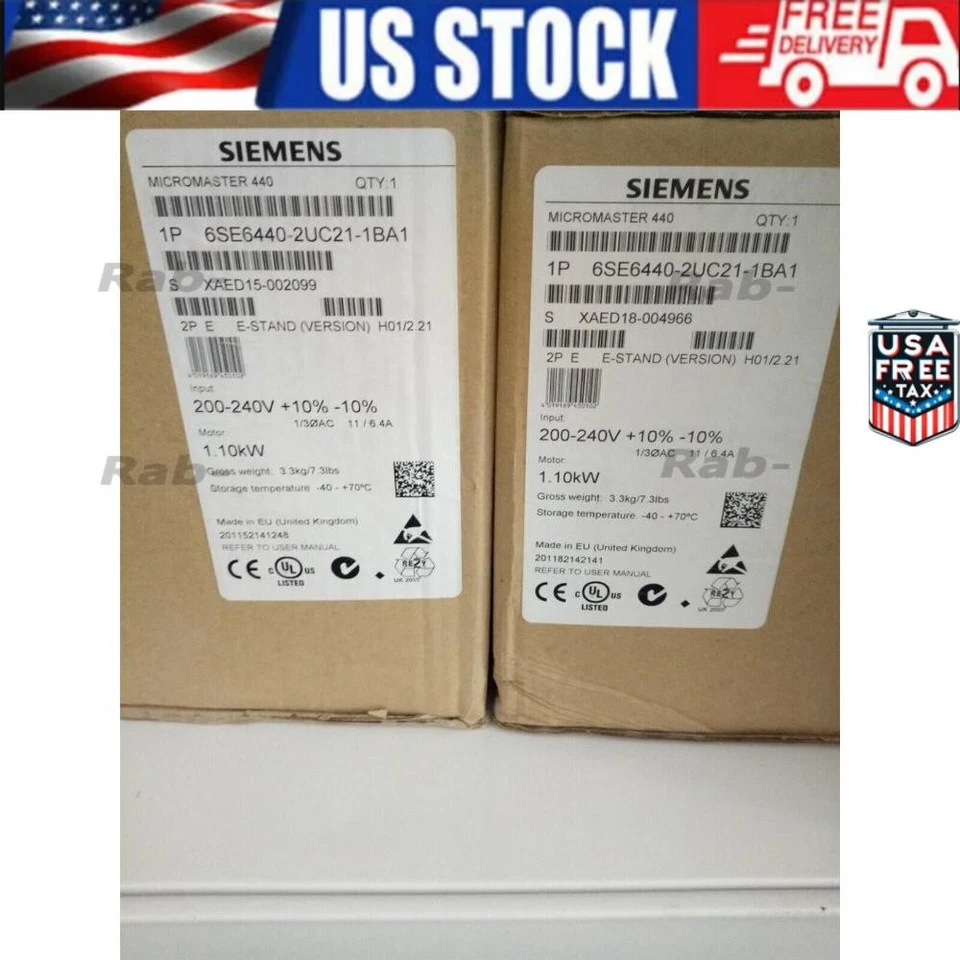 New Siemens 6SE6440-2UC21-1BA1 6SE6 440-2UC21-1BA1 MICROMASTER440 without filter - Image 1 of 1
