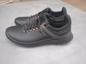 ECCO MENS GOLF CORE Hydromax Golf Shoe Black Orange US 10-10.5 Mens - Picture 1 of 13