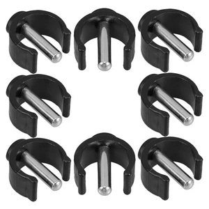 8 Pcs Toilet Chair Replacement Locking Safety Clips Raised Seat - Afbeelding 1 van 12