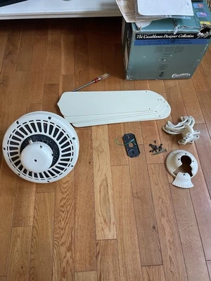 52” Antique White Casablanca Delta ll Ceiling Fan - Image 1 of 4