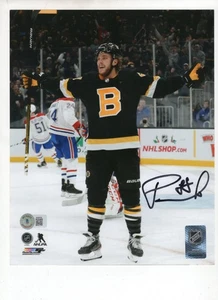 DAVID PASTRNAK BOSTON BRUINS SIGNED 8x10 PHOTO BECKETT CERTIFIED QR COA - Picture 1 of 1