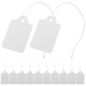 Etiquetas de joyería con etiqueta de precio de 200 piezas para vender marcas con cuerda encordada - Imagen 1 de 12