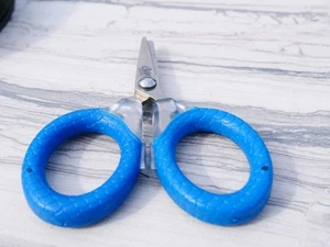 CUDA 3" Micro Fishing Scissors Braid Mono Fluoro Cutter with Serrated Blades - Picture 1 of 5