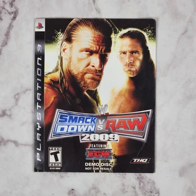 WWE SmackDown vs. Raw 2009 Featuring ECW (Sony PlayStation 3, 2008) Demo Disc - Image 1 of 3