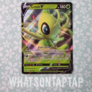 Pokemon Card Celebi V 001/202 Ultra Rare Sword Shield Base Singles NM - Picture 1 of 2