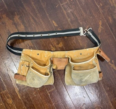 Cinturón de herramientas vintage American Work Products LT-427 + funda de cuero hecho en EE. UU. Foto 1 de 4