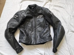 Alpinestars Stella leather Ladies Motorcycle Jacket EU 44 Chest 34" UK 12 - Picture 1 of 10