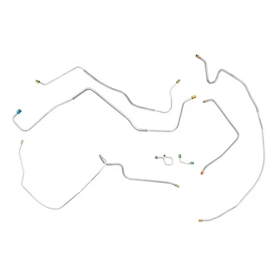 1971 Chevrolet GMC Truck C10 C15 2WD Power Disc Front Brake Line Kit Set Steel - Image 1 of 4