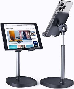 Cell Phone Stand Height Angle Adjustable Holder Desk Fits All Tablets ipads 10in