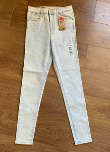 BNWT Levi's Women’s ‘mile high super skinny’ sculpt jeans bleach wash. W29 L30 - Picture 1 of 8