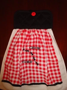 BBQ Hanging Towel CHOW TIME ANTS  Cookouts, Oven Door Hanging  - Picture 1 of 1