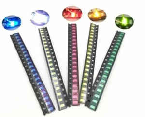 100pcs SMD 0402 0603 805 1206 LED lights /choose color and light USA ship/sold - Picture 1 of 10