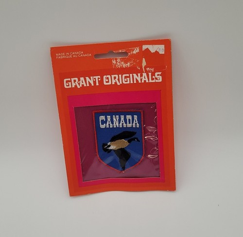 CANADA GOOSE Toppa vintage Canada ricamata Canada Oca Grant originali nuova