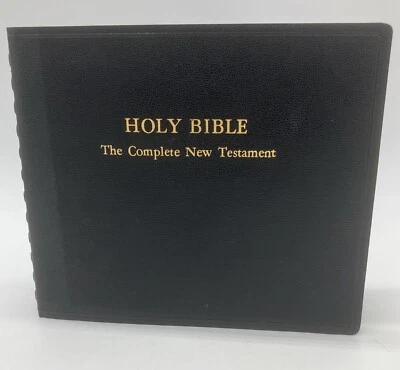 HOLY BIBLE The Complete New Testament AUDIO BOOK rpm RECORDS Vinyl 1953 - Image 1 of 4