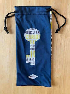 Fossil Eyeglass bag with Drawstring Cinch Closure Sun Glasses - Picture 1 of 2