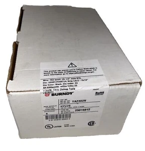 (6) BURNDY YAZ392N COPPER COMPRESSION LUG 2 HOLE W/ INSPECTION WINDOW 750 KCMIL - Picture 1 of 2