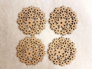 JUEGO DE 4 POSAVASOS - "DASIES" - 100MM x 4MM - DISEÑO 13 - Imagen 1 de 1