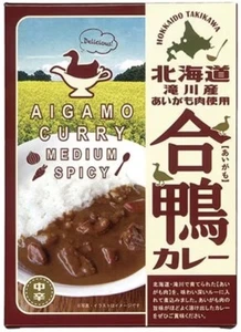 Salsa de curry japonés AIGAMO carne de pato picante comida instantánea Hokkaido 180 g - Imagen 1 de 41