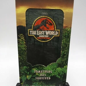 VHS The Lost World Jurassic Park VHS with 3-D DINO CARD Tested & Works - Picture 1 of 6