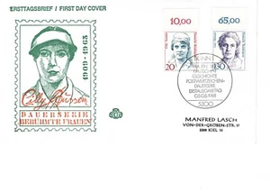FDC Bund Mi. 1365-1366 Bogenmarken Berühmte Frauen Ersttagssonderstempel 1988 - Bild 1 von 1