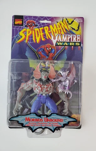 VTG Rare Marvel 1996 6" MORBIUS UNBOUND Action Figure Spider-Man Vampire Wars Cover