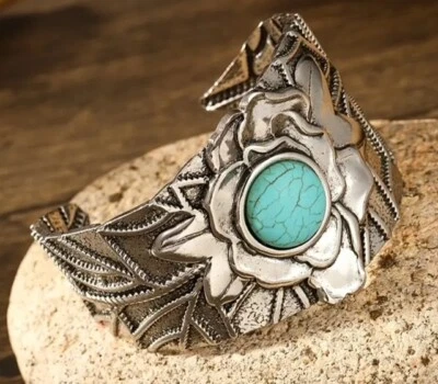 Armband Indianerschmuck Silber-Türkis Armreif Boho Vintage Little Big Horn - Bild 1 von 4