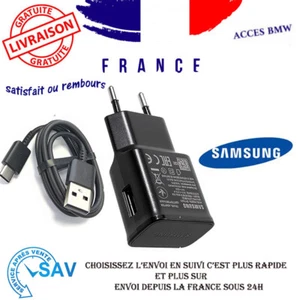 Originale Chargeur Rapide EP-TA200 15W +Cable Type C Noir Pour Samsung s10,s10+ - Photo 1 sur 1