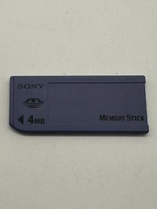 Sony Genuine Memory Stick 4MB MEGABYTE MSA-4A Camera Memory Card 4mb - Picture 1 of 3