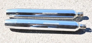 Harley 95-16 Touring Chrome Exhaust Muffler Pipes 65538-09, 65846-10A - Picture 1 of 10