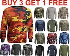 Long Sleeve T-shirt Camouflage Tee Military Tactical Camouflage plain T shirt