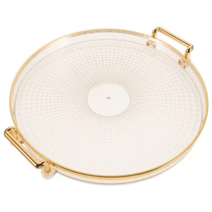 Countertop Tray Desktop Food Serving Luxury Cake Plate Bar Holder - Picture 1 of 12